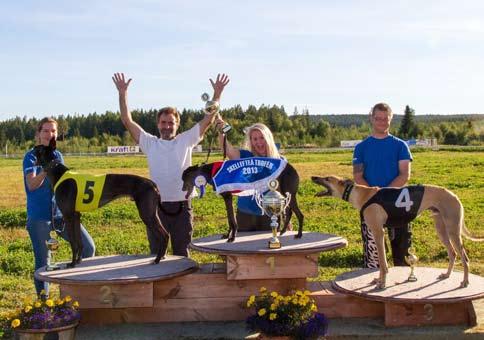 tvåa Captain Kid, Lars Marklund, SkeHK, etta Crimdon Medusa, Lars Marklund, SkeHK, trea Crimdon Suley, fam Lundberg, SkeHK. Kanis Elit, 510 m, Älvsbyn 31/8.