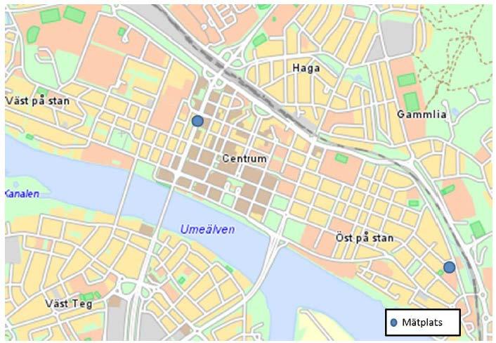 Inledning I detta dokument presenteras resultaten av genomförda mätningar av kvävedioxid och partiklar vid Västra Esplanaden i Umeå under 2016.