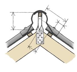 Vinkelnock B K-nock, tvådelad profil K-nock, tvådelad profil h C 3 210 mm
