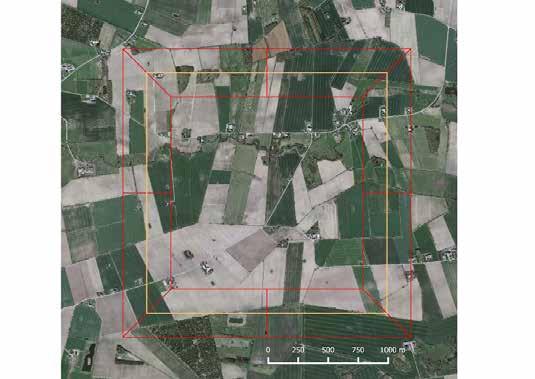 Varje standardrutt består av en linje längs sidorna av en 2x2 km kvadrat där fåglar dels inventeras längs linjen (linjetaxering), dels vid punkter längs linjen med en km avstånd (punkttaxering)