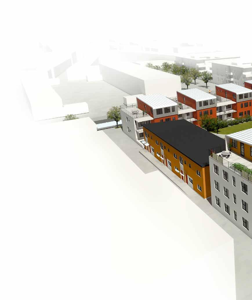 Parkhusens härliga balkonger och uteplatser Från etagévåningarnas takterrasser har man utsikt