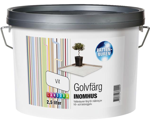 Landora Golvfärg Landora Golvfärg är en vattenburen färg avsedd för målning av trä- och betonggolv inomhus.