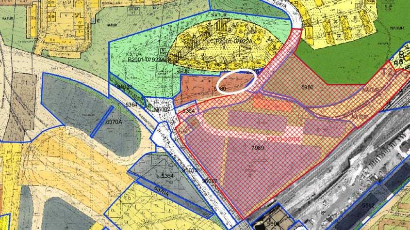 Sida 4 (12) Planmosaik med planområdets ungefärliga utbredning i vitt.
