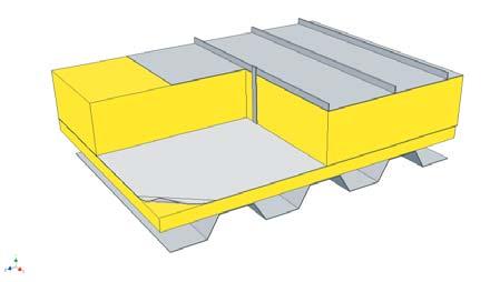Infästning ISOVERs takprodukter infästs i samband med tätskiktet eller annan taktäckning.