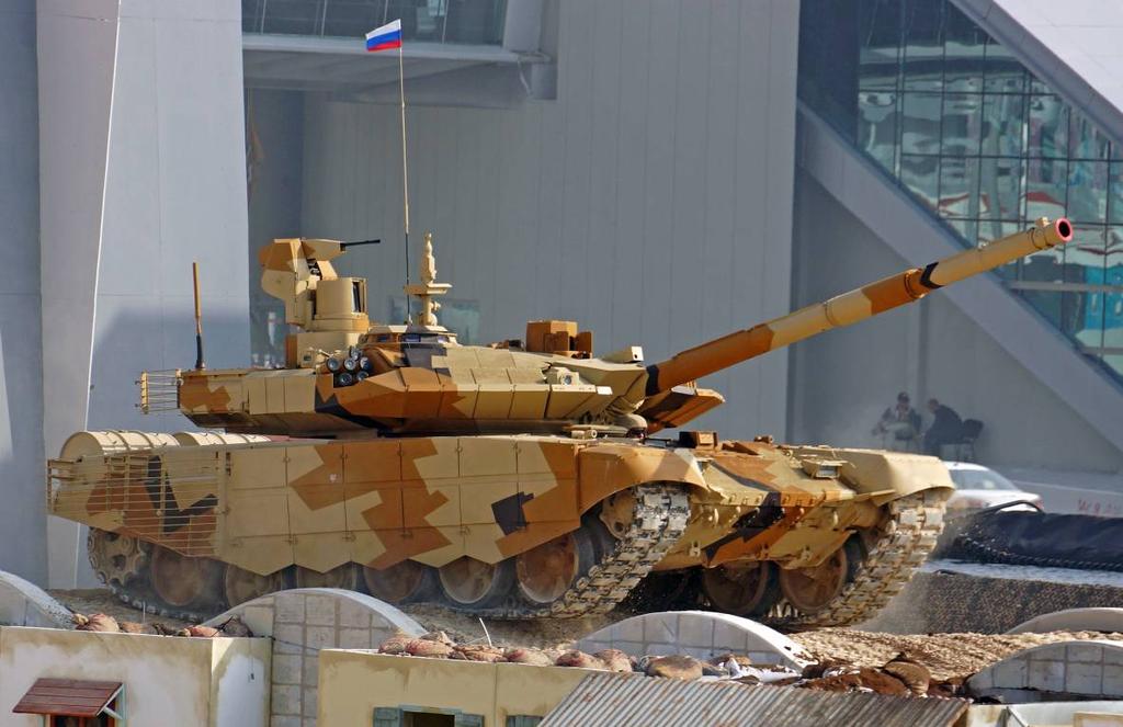 Stridsvagn T-90SM fortsätter att utvecklas Företaget Uralvagonzavod (UVZ) visade upp stridsvagnen T-90SM.