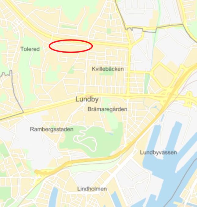 Bild 7 Planområdet för bostäderna på Fyrklöversgatan 8 8 Detaljplan för