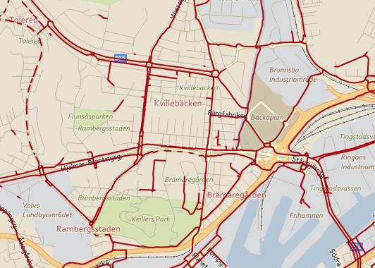 Till Wieselgrensplatsen tar det 5 minuter att cykla, till Backaplan tar det 9 minuter och till