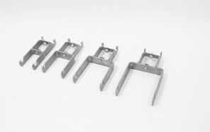 84 Enkelklammer BLF, stål 409152 152 mm 409165 168 mm Dubbelklammer, stål Dubbelklammer för runda rör.