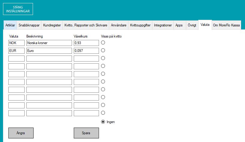 3.1.2 Automatisk utloggning När en användare konfigurerats under Inställningar -> Användare kan automatisk utloggning aktiveras genom att bocka för fältet Logga ut automatiskt.