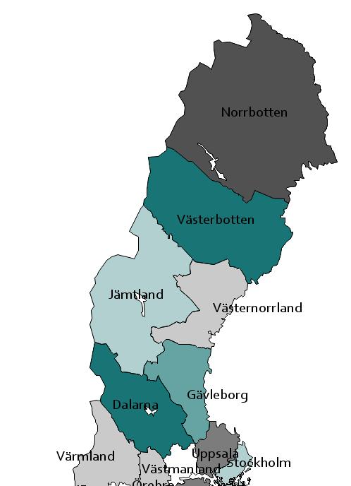Trender i landet Norrbotten: Synpunkter som rör tillgänglighet, väntetider och vårdgaranti ökar.