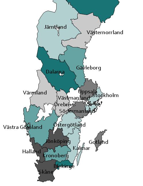 . Trender i landet Gotland: Klagomål på primärvården har ökat kraftigt (77%). Jönköping: Antalet klagomål som rör barn 0-18 år har ökat med 53%.