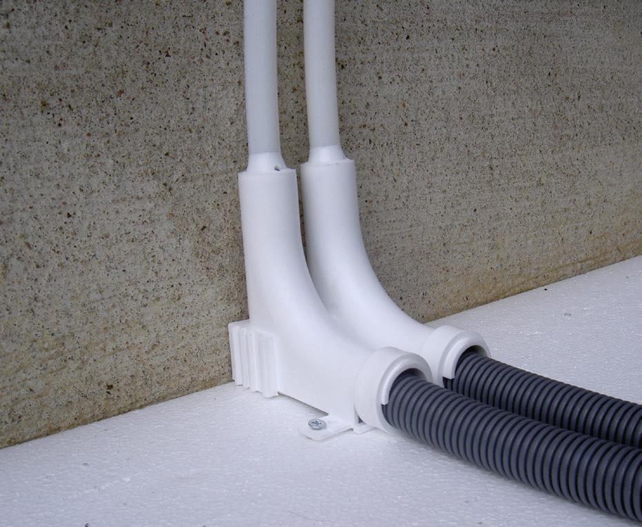 34 mm (RSK 188 07 63) Används för röruppgång ur golv med tomrör