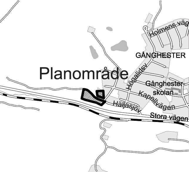 Sammanfattning Planområdet är beläget i den västra delen av Gånghester, cirka sju kilometer sydöst om Borås stadskärna.