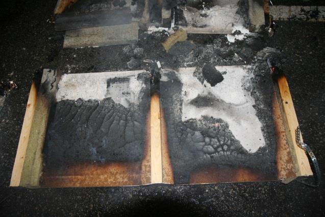 Temperature recording on specimen FS8.1 including post fire behaviour. 11 1 9 8 7 6 5 4 3 2 1 FS8.