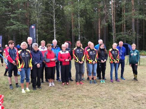 del av campingen under