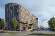 Lindholmshamnens fem kvarter ramas in av de klassiska varvsbyggnaderna, den gröna Lindholmsallén, Radisson Blu Riverside Hotel och det nya kontorshuset Piren 2, som även kommer att bli områdets nya