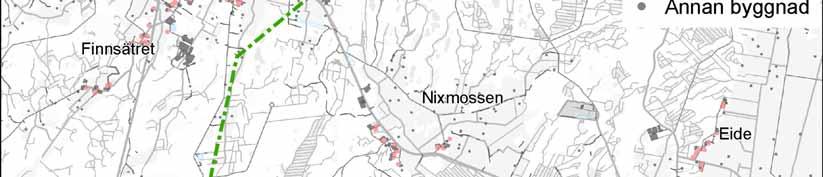 I den omedelbara närheten av kraftledningsalternativ ALTB finns