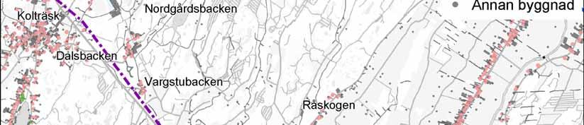 De mest betydande bullerkällorna i närheten av projektområdet är i nuläget den