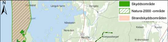 SABA Wind Oy Ab Brännsträsk vind 49 Figur 39. Skyddsområden i projektområdets omgivning. 7.14.