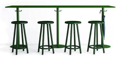 stolar/pallar chairs/stools montmartre BY JONAS WAGELL Barpall i 2 höjder och pall med stativ i metall i standard (svart eller vit), eller.