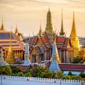 och Wat Phra Chettuphon (Wat Pho) Templet Wat Pho ligger i