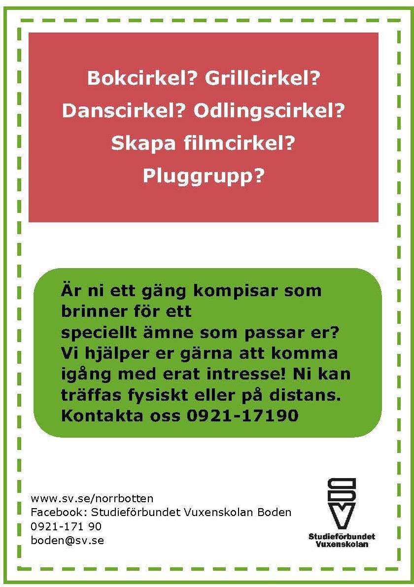 VI BEHÖVER ER PÅ LAXHOLMEN I SOMMAR FÖR ATT PÅ OLIKA SÄTT HJÄLPA TILL ATT SERVA OCH