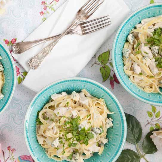Kyckling med pasta och ädelost Recept 3: Asiatiska
