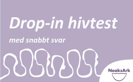 På Noaks Ark Syd erbjuder vi gratis och anonymt hivtest med snabbsvar.