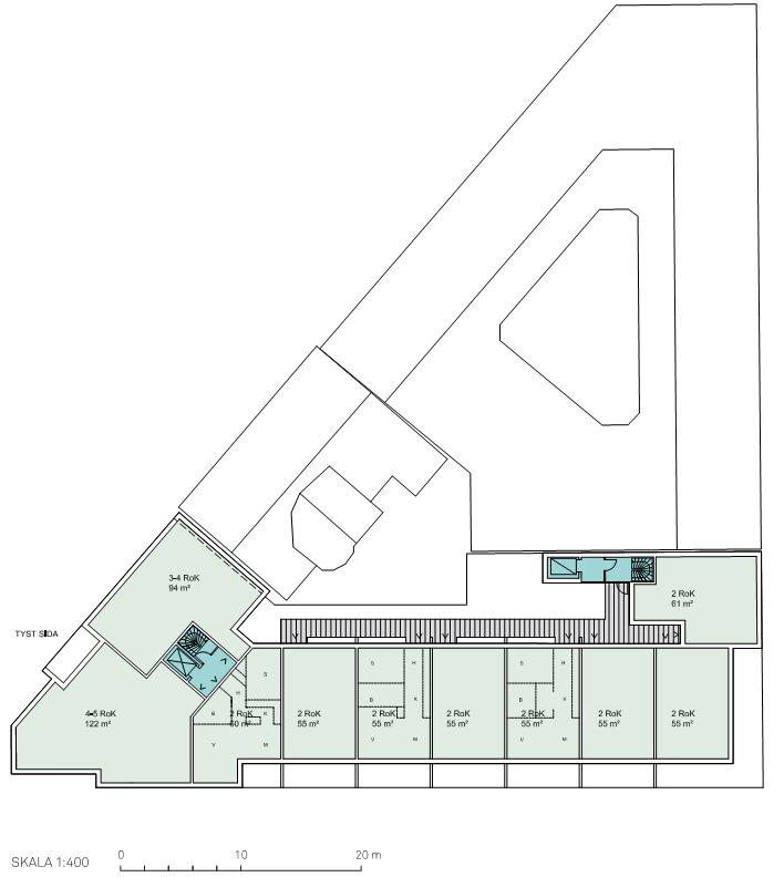 22 Riskutredning för detaljplan för Kv Röda Bryggan inom stadsdelen Pustervik i Göteborg Figur A7.