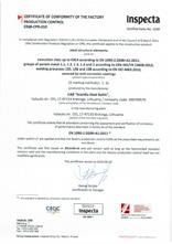 omfattas av kontroll enligt EN 1090 och ISO 9001.