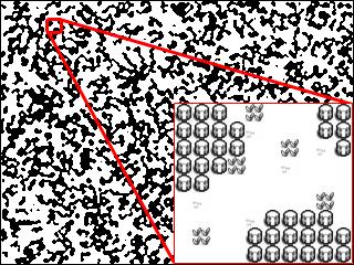 Skulle tiles ritas ut i bildfilen för grottan istället för enskilda pixlar skulle istället bilden bli 5120x3840 pixlar stor.