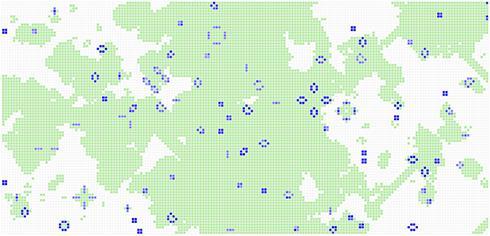 Balans i Conway s Game of Life Figur 1 Egen skärmdump av CGoL i