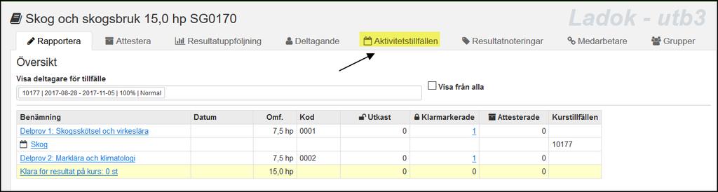 Det görs genom att först klicka på studiedokumentation och sedan klickar på