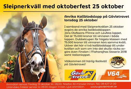 hästar som kvalat från lokala visningar.