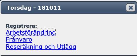 Registrera kilometerersättning och utlägg vid tjänsteresor Startsidan i Självservice Klicka på fliken Rese.