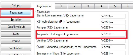 20 Systeminställningar för tappvatten 1 ger följande utseende i en CAD fil. OM CADDIREKT VVS LT.