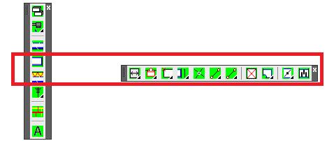 25 Rektangulära kanaler Alla symboler i detta verktygsfält är uppbyggda som kuber.