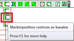 Fortsätt att rita samm kanldim i system 3 Du ska nu rita en rektangulär kanal parallellt