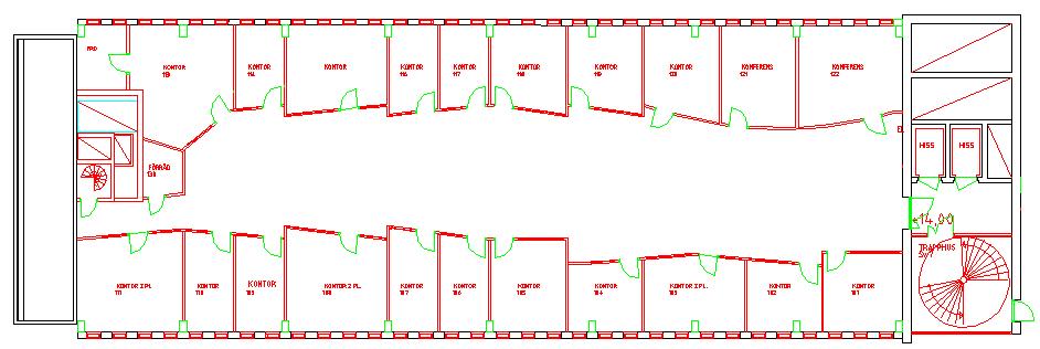 En arkitektritning innehåller mängder med information som inte behöver visas på en EL-ritning tex. måttsättning, undertak, förklaringstexter osv.