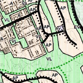 I delgeneralplanen anvisas området som bostadsområde dominerat av småhus, där avsikten är att området detaljplanläggs (AP) och som område för närrekreation (VL).