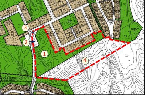 I delgeneralplanen anvisas området som bostadsområde dominerat av småhus, där avsikten är att området detaljplanläggs (AP) och som område för