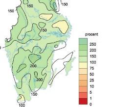 Väder i augusti 2017 Temperatur Skördemånaden augusti fick nära normal medeltemperatur.