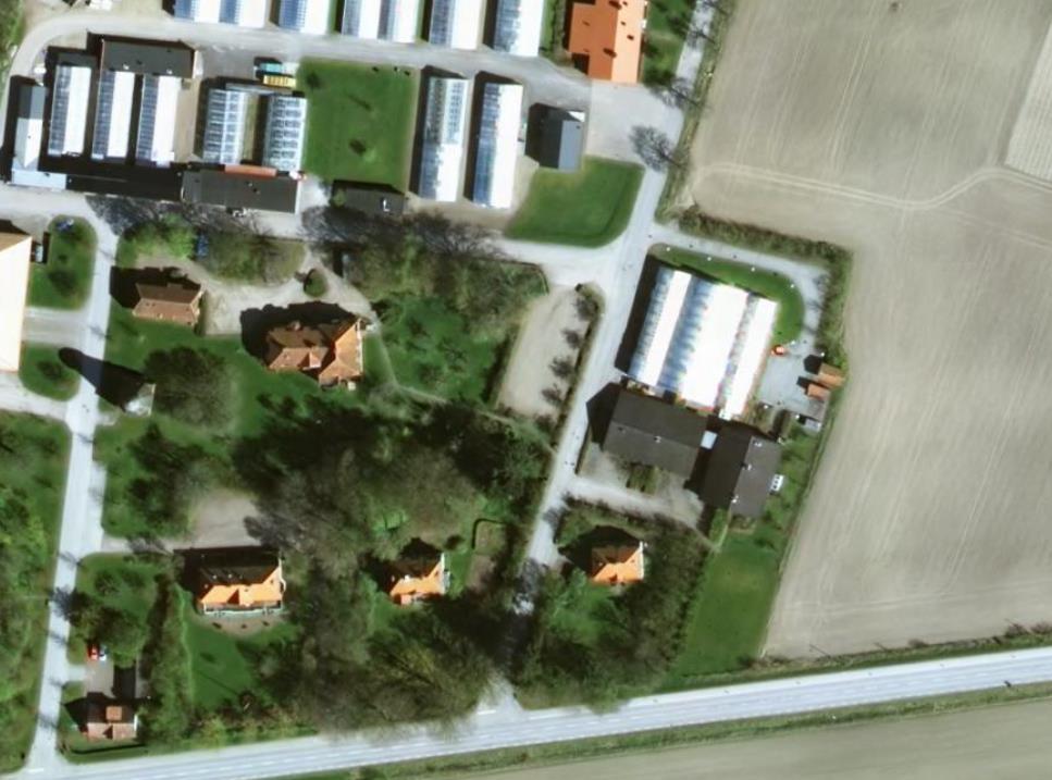 SP6 Figur 8. Översikt av området öster om Herman Ehles väg (Möllegården) där samlingsprov har tagits ut.