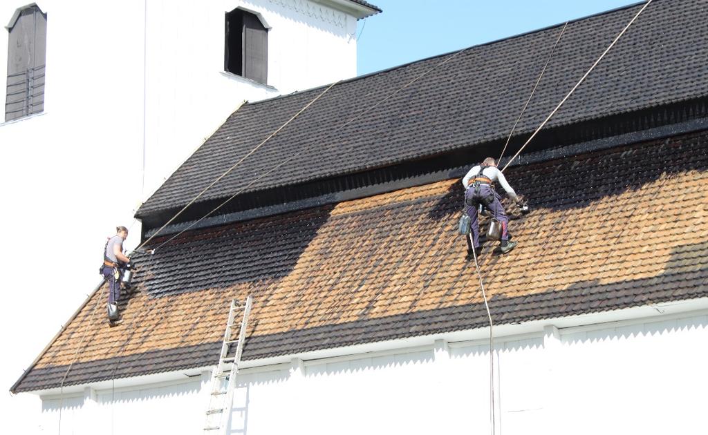 Figur 7 Vid slutbesiktning den 9 september 2015 pågick