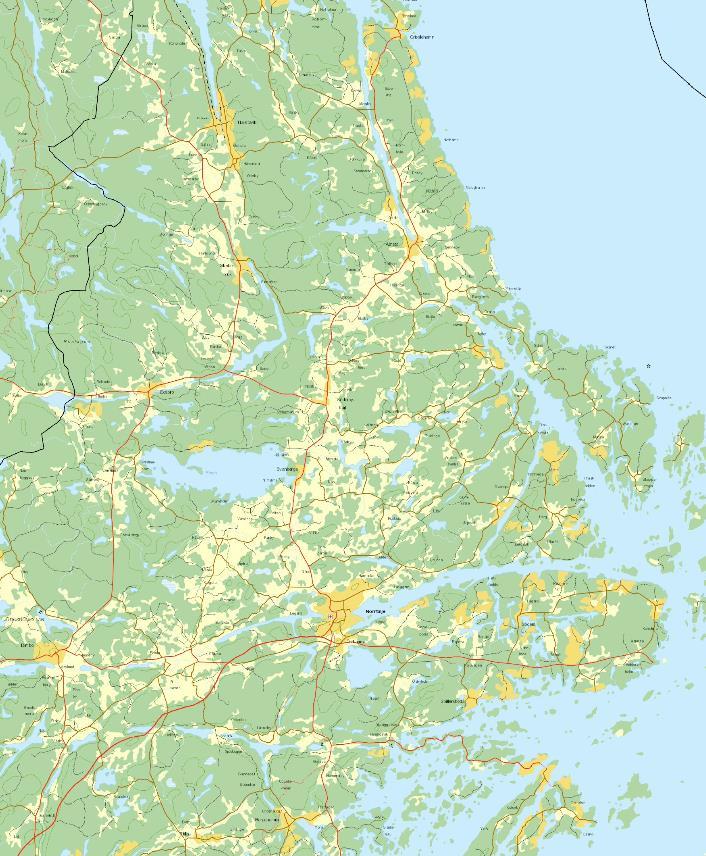 Tulkaströmmen Skeboån Bodaån Malstaån Norrtäljeån Broströmmen Penningbyån Bergshamraån Figur 1. Provtagningspunkternas lägen för miljöövervakning av åtta vattendrag i Norrtälje kommun.