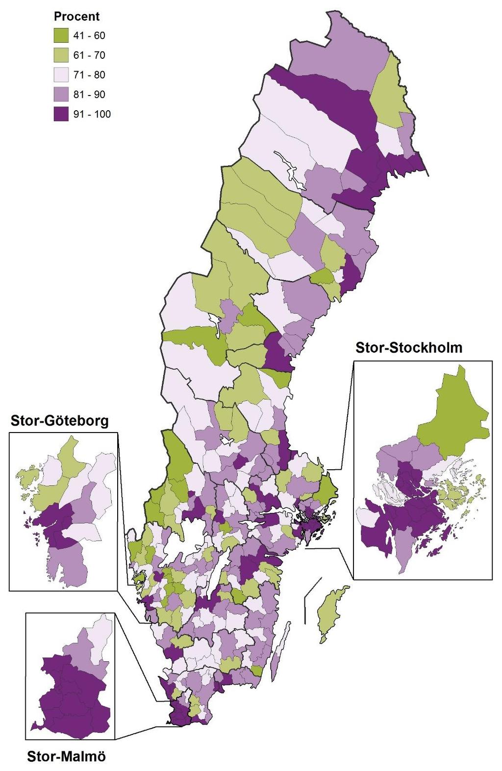 Kommunal vattenförsörjning Vattenanvändningen i Sverige 2015 Figur 3.