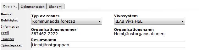 Viva Resursregister 7 Adressuppgifter att hämtas från befolkningsregistret eller inregistreringen.