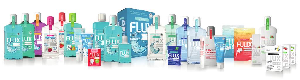 Special Gold Edition! Köp 3 kartonger och betala endast för 2! Flux Aloe Vera Gold Edition Fluorskölj innehållande Aloe Vera och 0,2 % natriumfluorid. Smak av mint.