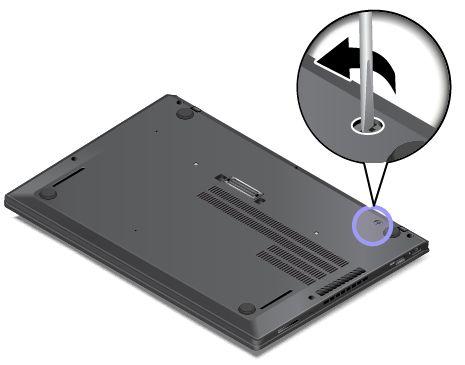 Se Viktig säkerhetsinformation på sidan vi. Så här tar du bort tangentbordet: 1. Inaktivera de inbyggda batterierna. Se Inaktivera de inbyggda batterierna på sidan 121. 2.