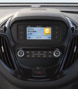 (Standard) SYNC 3 med 4" färgskärm Ger tillgång till underhållning och information under körning.